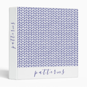BLUE LINE KNIT 3-Ring Binder 