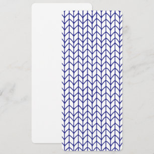 BLUE LINE KNIT 4x9.25 Flat Card / Vertical