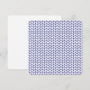 BLUE LINE KNIT 5.25" Square Flat Card