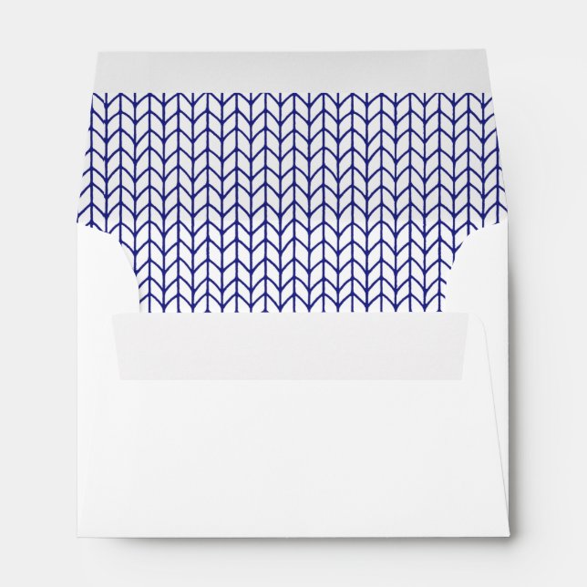 BLUE LINE KNIT A6 Envelope  (Back (Bottom))