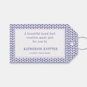 BLUE LINE KNIT Business Gift Tags II