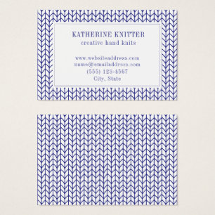 BLUE LINE KNIT Euro Size Business Card