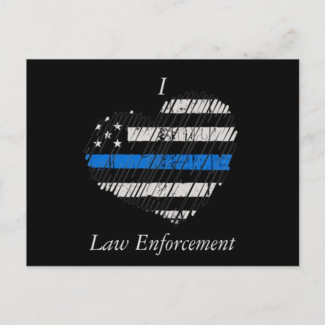 Blue Line Love Postcard (Front)