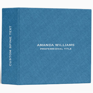 Blue Linen Burlap Fabric Texture Binder