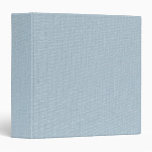Blue Linen Fabric Texture Minimalist Blank Clean Binder