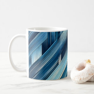 Blue Lines Of Motion Coffee Mug