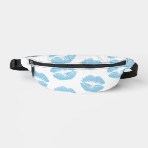 Blue Lips, Pattern Of Lips, Blue Lipstick, Kiss Fanny Pack