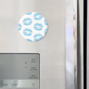 Blue Lips, Pattern Of Lips, Blue Lipstick, Kiss Magnet