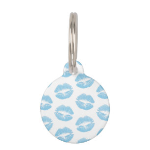 Blue Lips, Pattern Of Lips, Blue Lipstick, Kiss Pet Tag