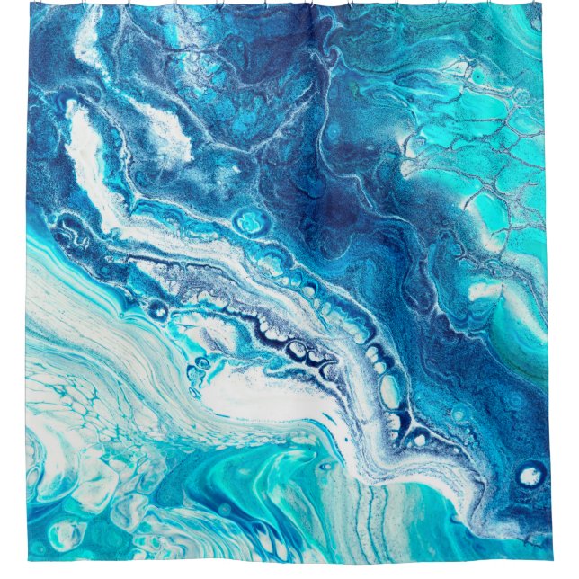 Blue liquid marble texture (Front)