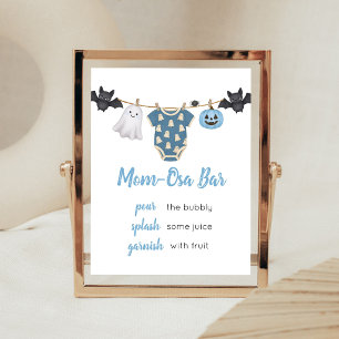 Blue Little Boo Clothesline Mom Osa Bar Sign