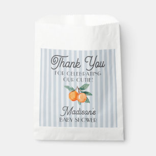 Blue Little Cutie Citrus Baby Shower Cookie Favour Bag