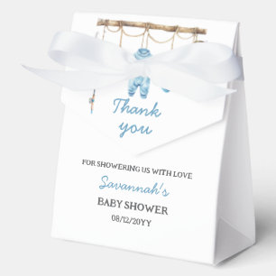 Blue Little Fisherman Baby Shower Favour Box