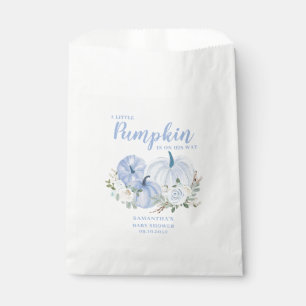 Blue Little Pumpkin Boy Baby Shower  Favour Bag