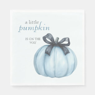 Blue Little Pumpkin Is On The Way Napkin