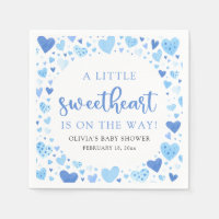 Blue Little Sweetheart Valentine's Day Baby Shower