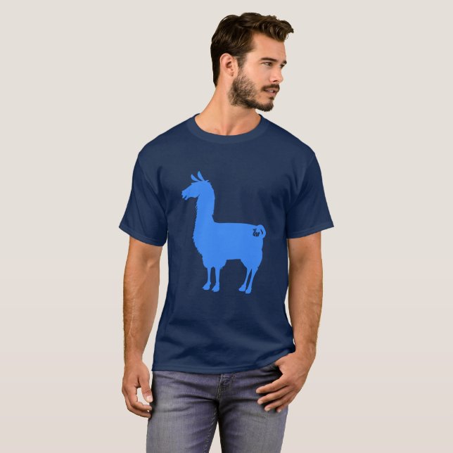 Blue Llama T-Shirt (Front Full)
