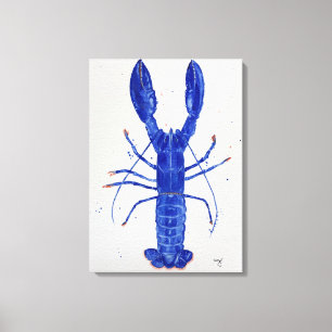 Blue Lobster Canvas Print