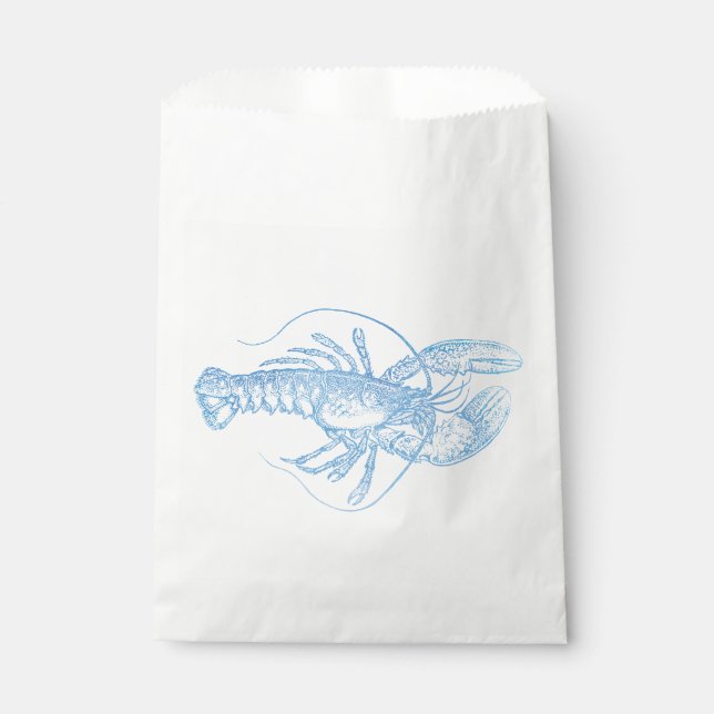 Blue Lobster Favour Bag (Front)