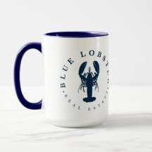 Blue Lobster Immobilier Maine 15oz Grosse Mug