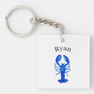 Blue Lobster Keychain