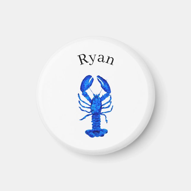 Blue Lobster Magnet (Front)