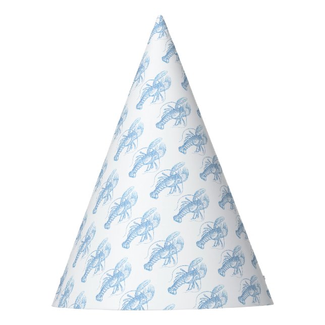 Blue Lobster Party Hat (Front)