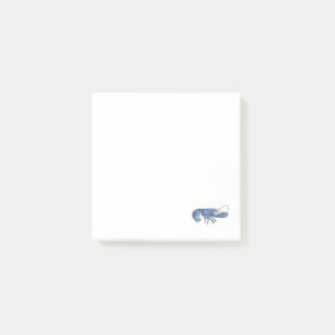 Blue Lobster Retro Vintage Image Post-it Notes