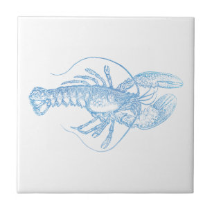 Blue Lobster Tile
