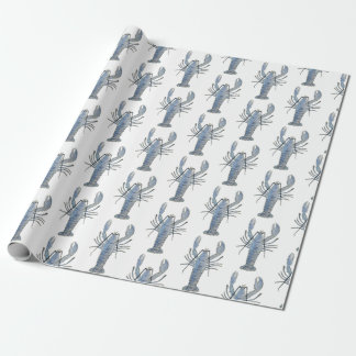 Blue Lobster Wrapping Paper