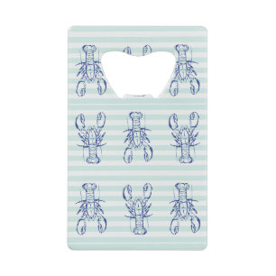 Blue Lobsters Credit Card Bottle Opener