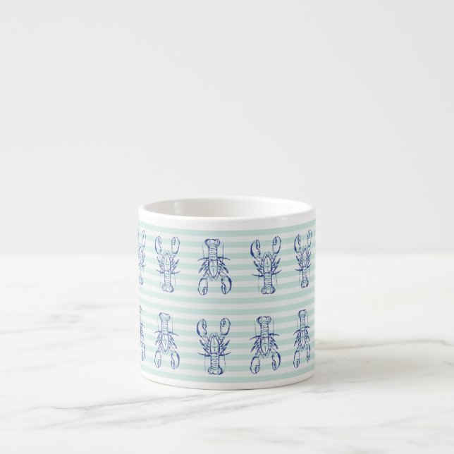 Blue Lobsters Espresso Cup (Front)