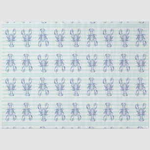 Blue Lobsters Tissue Paper
