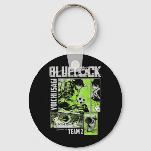 Blue Lock Yoichi Isagi Split Soccer Panels Keychain