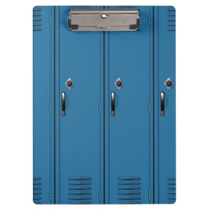 Blue Locker Doors Clipboard