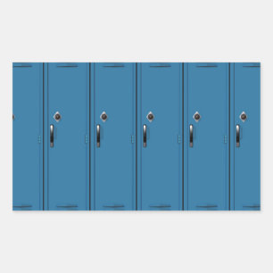Blue Locker Doors Sticker