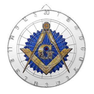 Blue Lodge Mason Dartboard