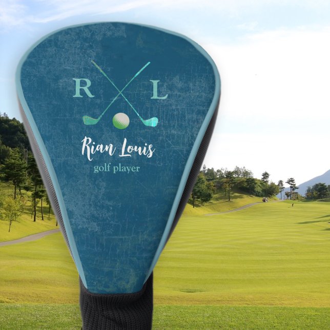 Blue Logo Name Golf Head Cover (Creator Uploaded)