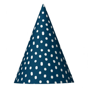 Blue Longo Dotto Party Hat