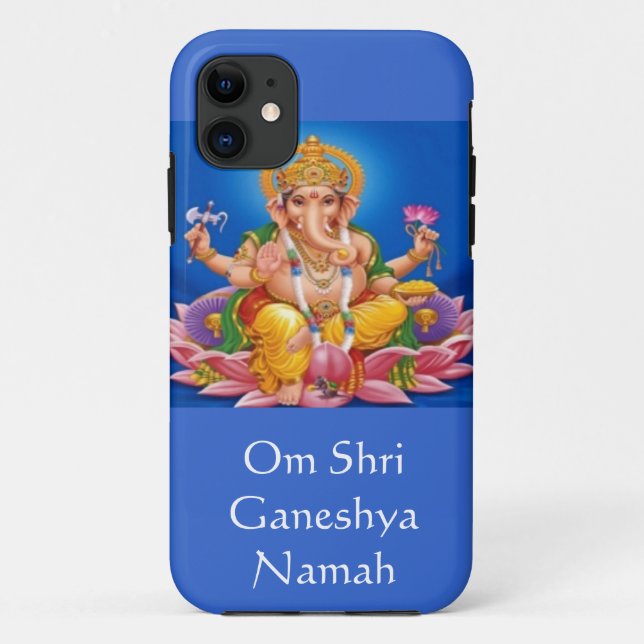 Blue Lord Ganesh iPhone 5 case (Back)