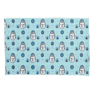 Blue Lotus Buddha Pillowcases, Standard Size Pillowcase