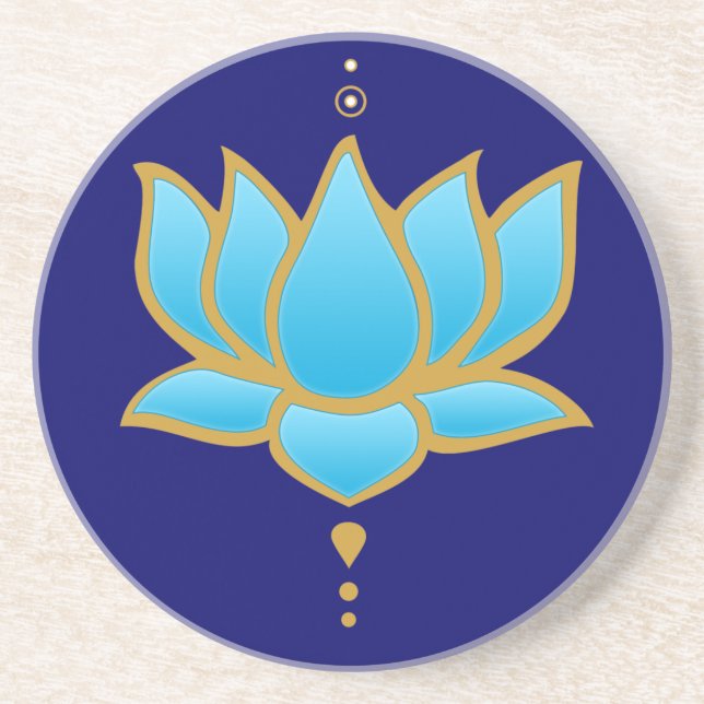 Blue Lotus Coaster (Front)