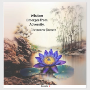 Blue Lotus Emerging from Muddy Waters (Vietnamese)