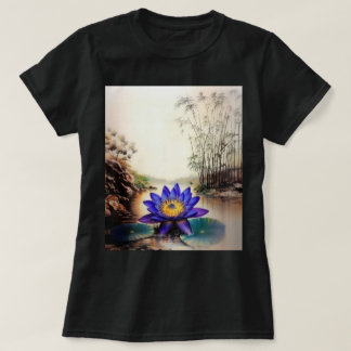 Blue Lotus Emerging from Muddy Waters (Vietnamese) T-Shirt