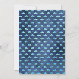 Blue Lotus Flower Aquatic Plant Spiritual Buddhism Thank You Card
