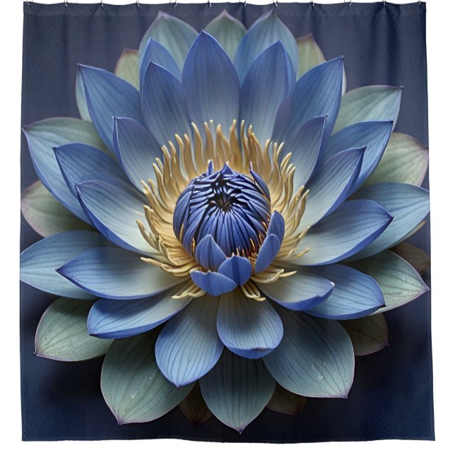 Blue Lotus Flower Spiritual Art  (Front)