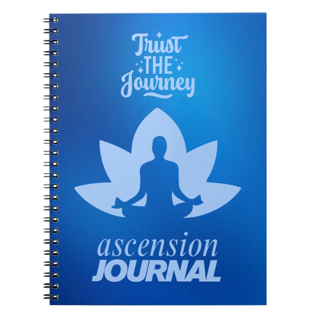 Blue Lotus Meditator – Ascension Journal (Front)