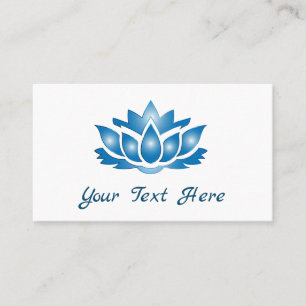 Blue Lotus Mind Body Spirit Personalized  Business Card