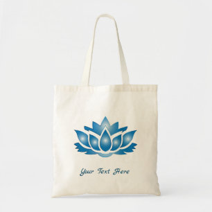 Blue Lotus Mind Body Spirit Personalized Tote Bag