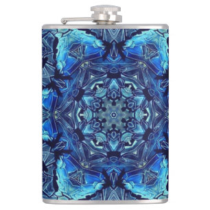 Blue Lotus Miroir Mandala Art - Flacon